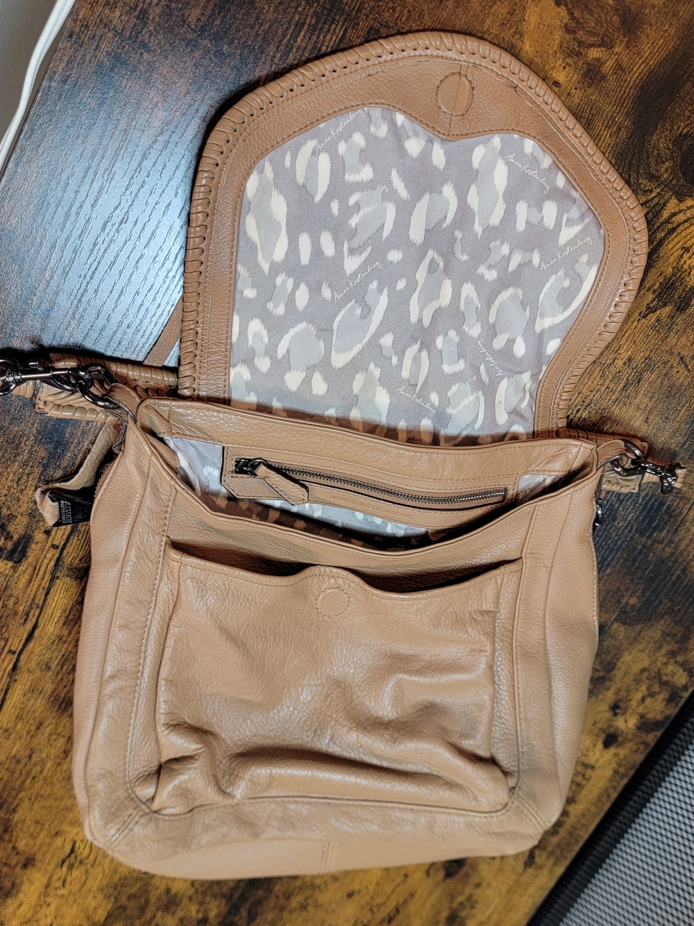 Aimee Kestenberg Tan Leather Shoulder Bag - Picture 7 of 16
